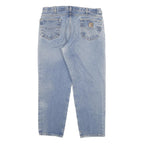 CARHARTT Mens Jeans Blue Relaxed Straight Denim Light W38 L30 Workwear Durable
