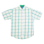 WRANGLER Mens Shirt White Check M