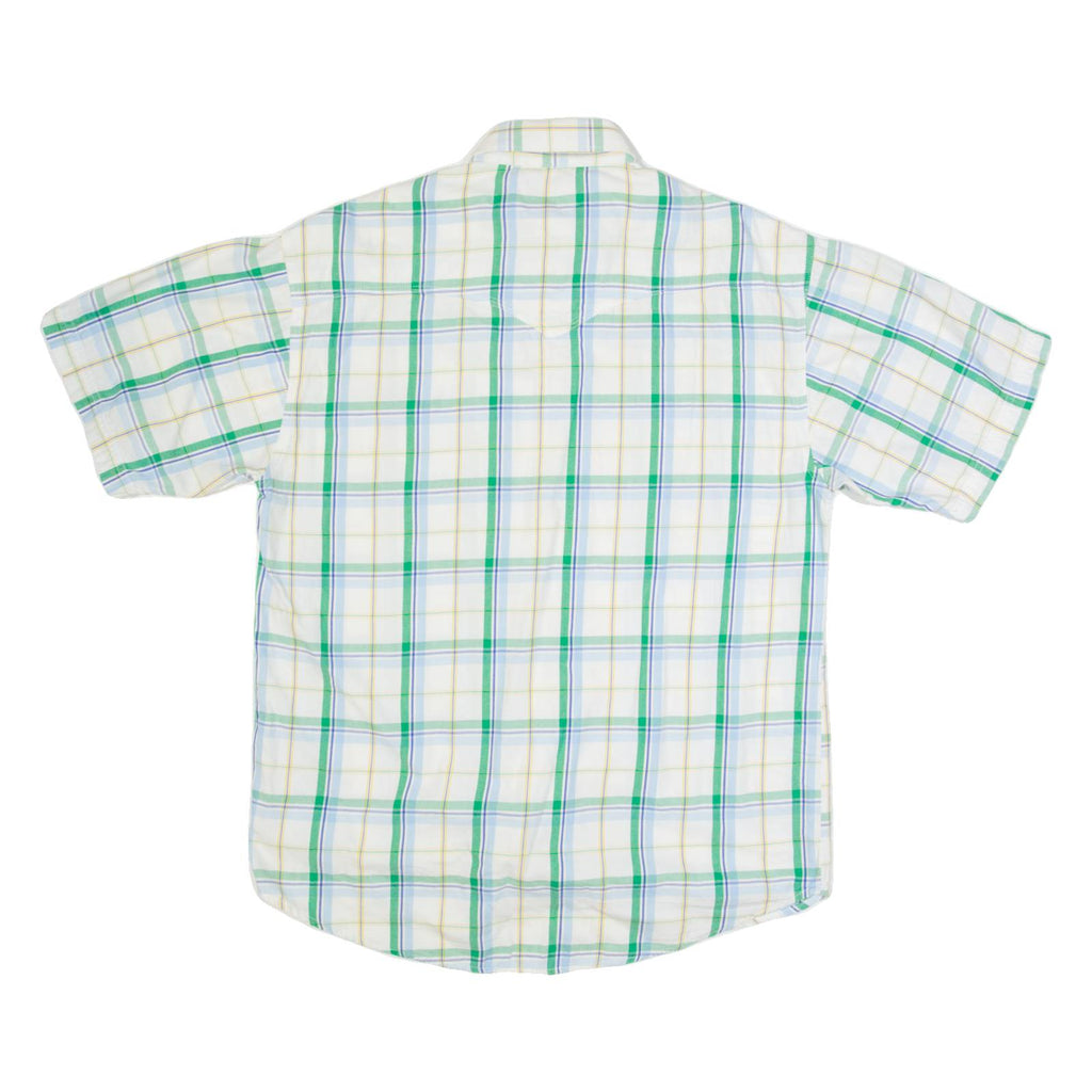 WRANGLER Mens Shirt White Check M
