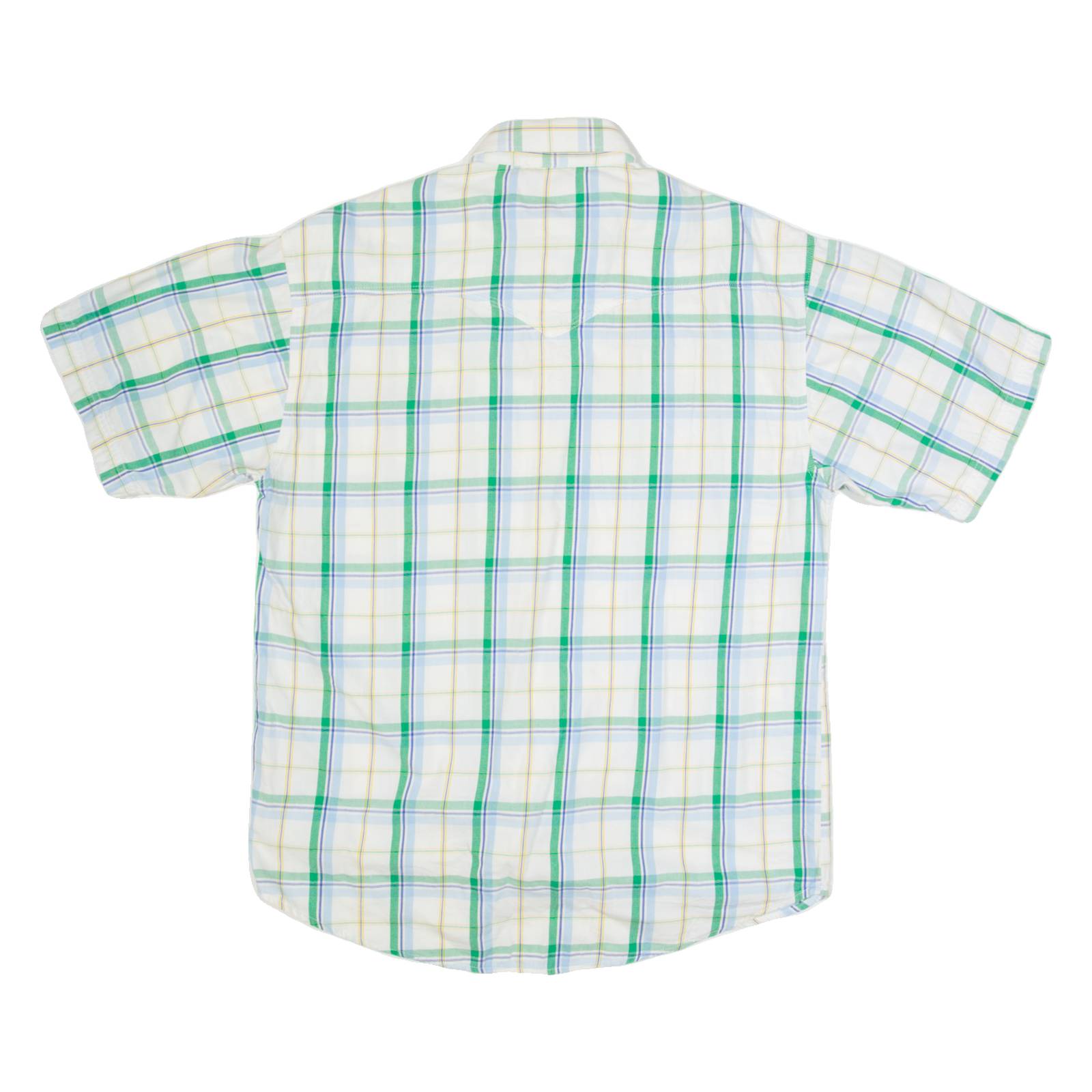 WRANGLER Mens Shirt White Check M
