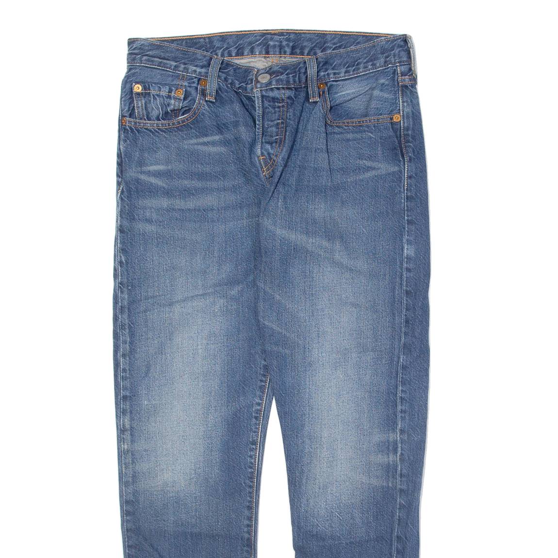 LEVI'S 501CT Jeans Mens Blue Regular Tapered W25 L38