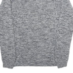 SELECTED HOMME Mens Grey Patterned Cotton Blend Jumper Crew Neck M Casual