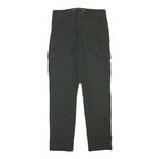 PAUL SMITH Mens Cotton Blend Black Regular Cargo Trousers W30 L30 Workwear Zip