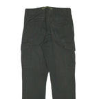 PAUL SMITH Mens Cotton Blend Black Regular Cargo Trousers W30 L30 Workwear Zip