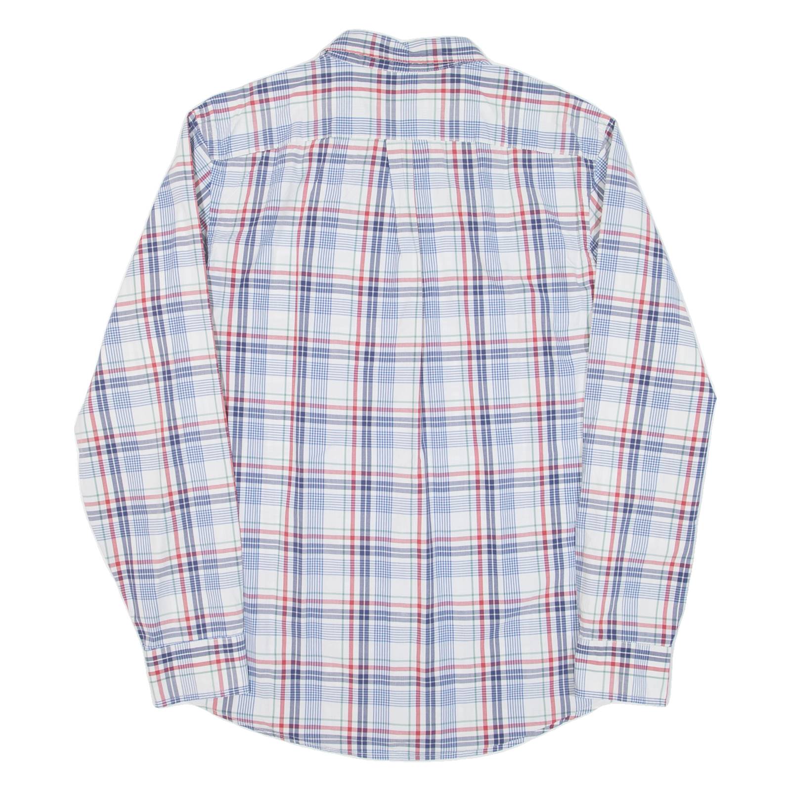 GAP Mens Shirt Blue Check Long Sleeve M
