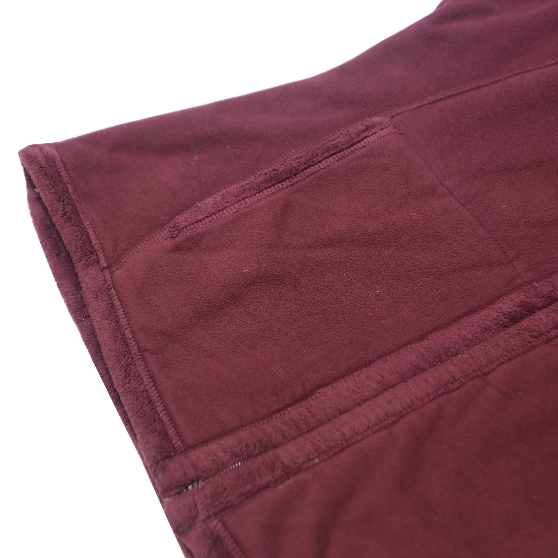 THE NORTH FACE Womens Maroon Jacket M Polyester Fleece Outdoor Zip Casual