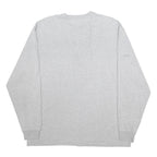 CARHARTT Mens Grey Henley Long Sleeve T-Shirt L Cotton Blend Pocket