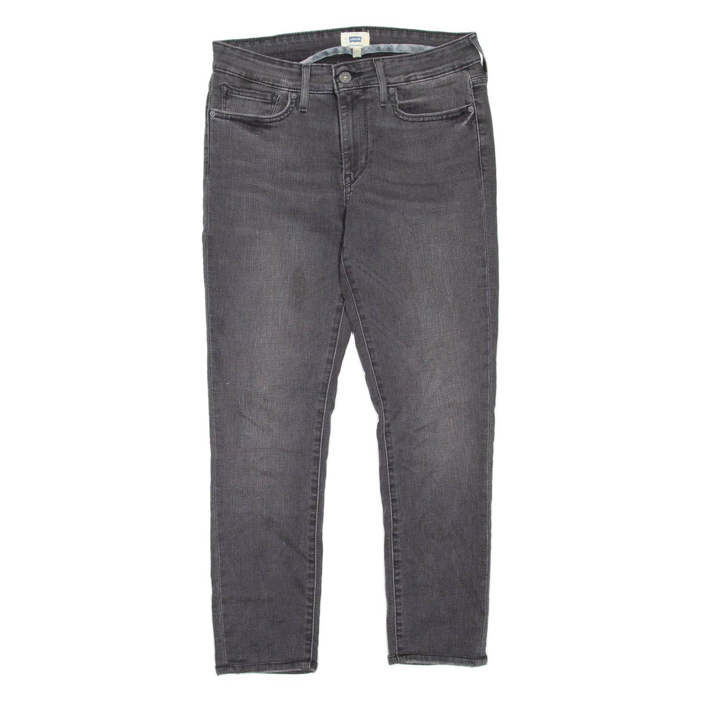 LEVI'S Womens Jeans Black Regular Skinny Stone Wash W28 L25
