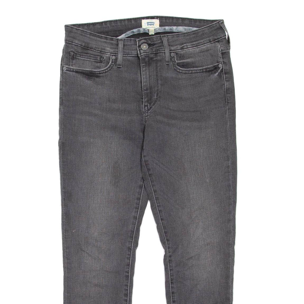 LEVI'S Womens Jeans Black Regular Skinny Stone Wash W28 L25