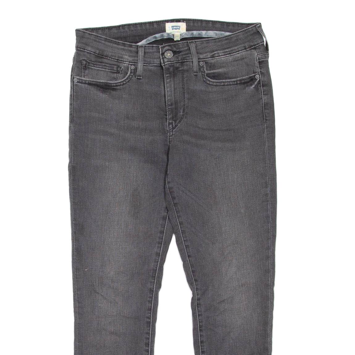 LEVI'S Womens Jeans Black Regular Skinny Stone Wash W28 L25