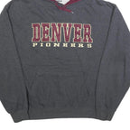STADIUM Mens Grey & Burgundy Denver Pioneers Pullover Hoodie 2XL Casual