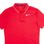 NIKE Dri-Fit Mens Polo Shirt Red S
