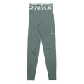 NIKE Womens Leggings Green Slim Skinny XXS W22 L26 Swoosh Logo Sports Gymwear