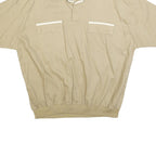 CANDA Mens Beige Short Sleeve Plain XL Cotton Blend Polo Shirt Casual Relaxed