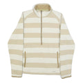 PATAGONIA Womens Beige & Cream Striped Plain Half Zip Pullover Regular Fit M