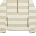 PATAGONIA Womens Beige & Cream Striped Plain Half Zip Pullover Regular Fit M