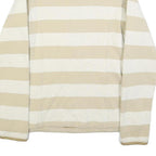 PATAGONIA Womens Beige & Cream Striped Plain Half Zip Pullover Regular Fit M