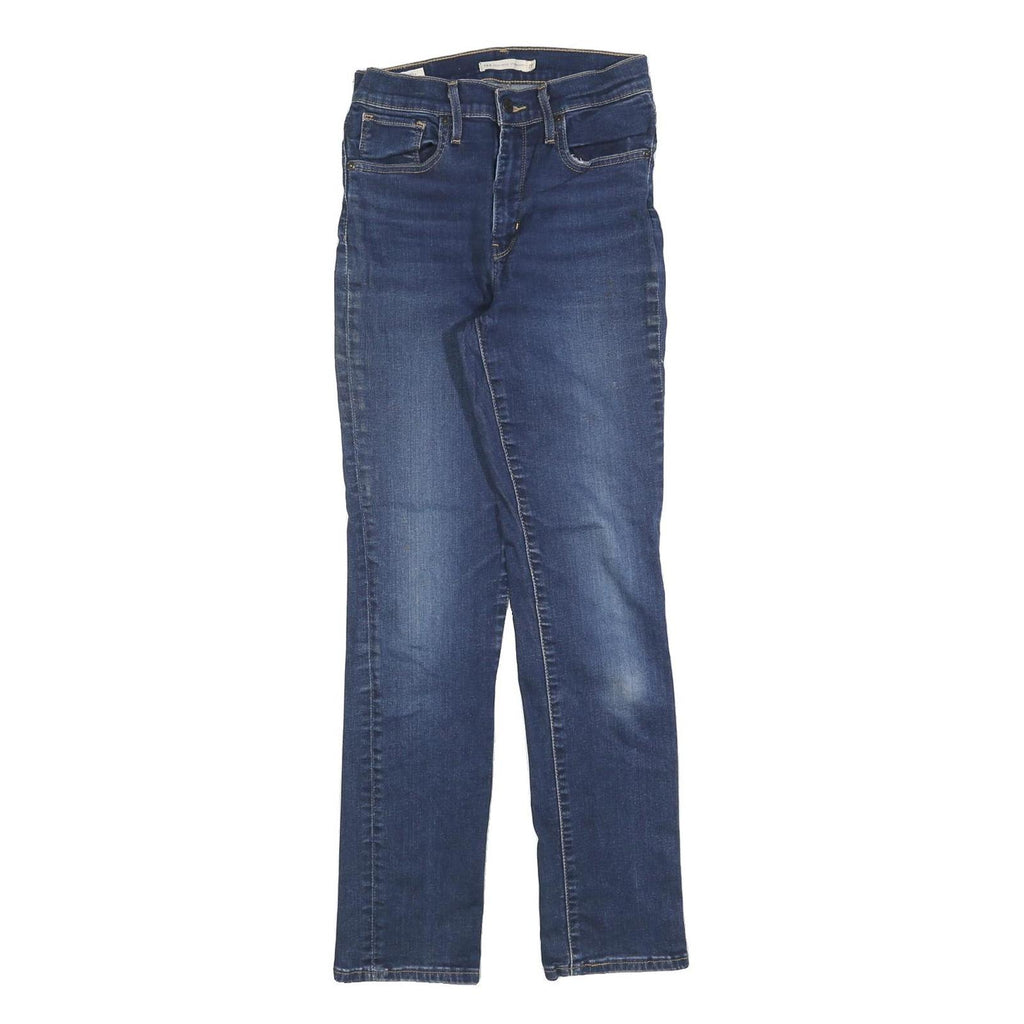 LEVI'S 724 Womens Slim Jeans Denim Medium W27 L30 Classic Cotton Blend Zip