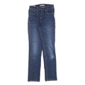 LEVI'S 724 Womens Slim Jeans Denim Medium W27 L30 Classic Cotton Blend Zip