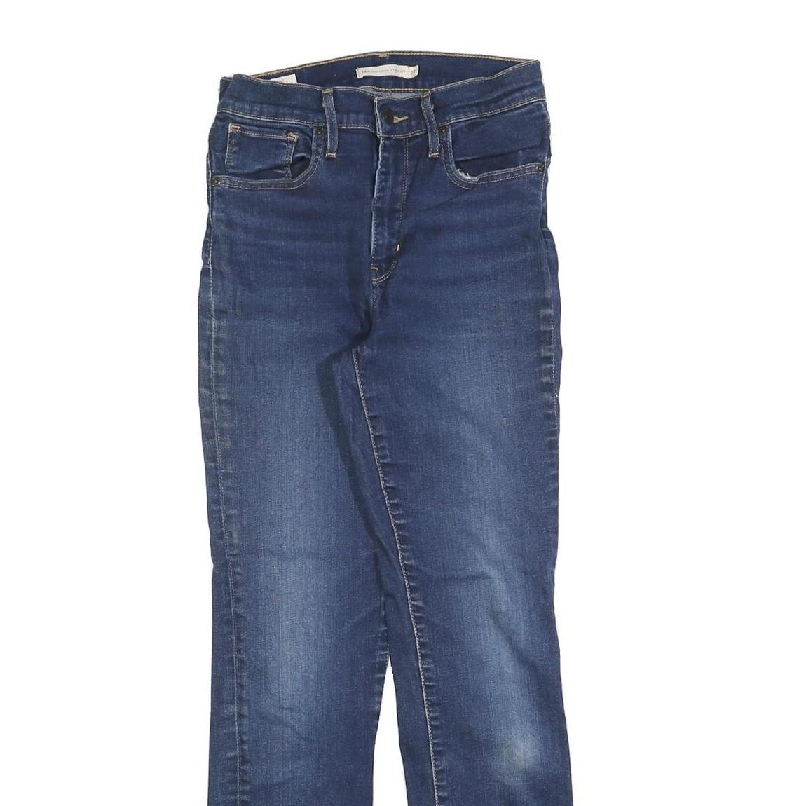 LEVI'S 724 Womens Slim Jeans Denim Medium W27 L30 Classic Cotton Blend Zip