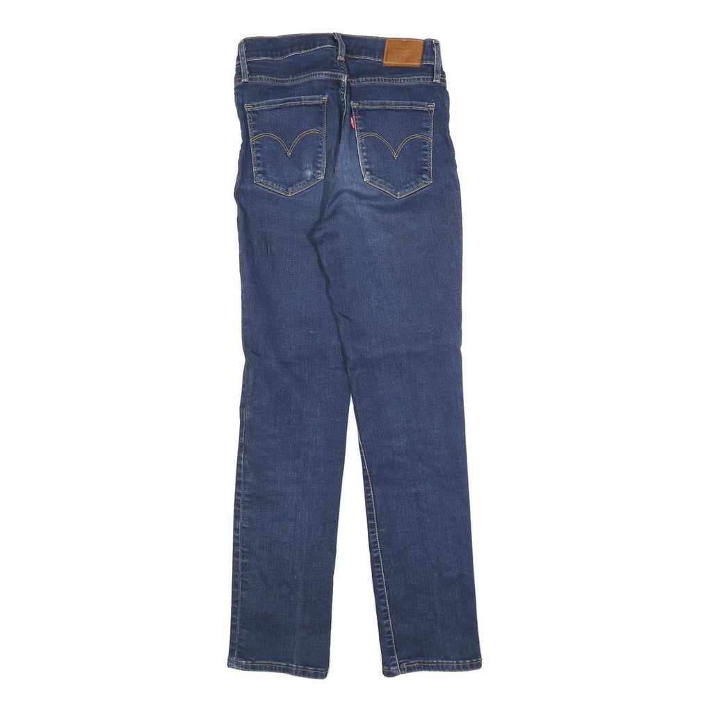 LEVI'S 724 Womens Slim Jeans Denim Medium W27 L30 Classic Cotton Blend Zip