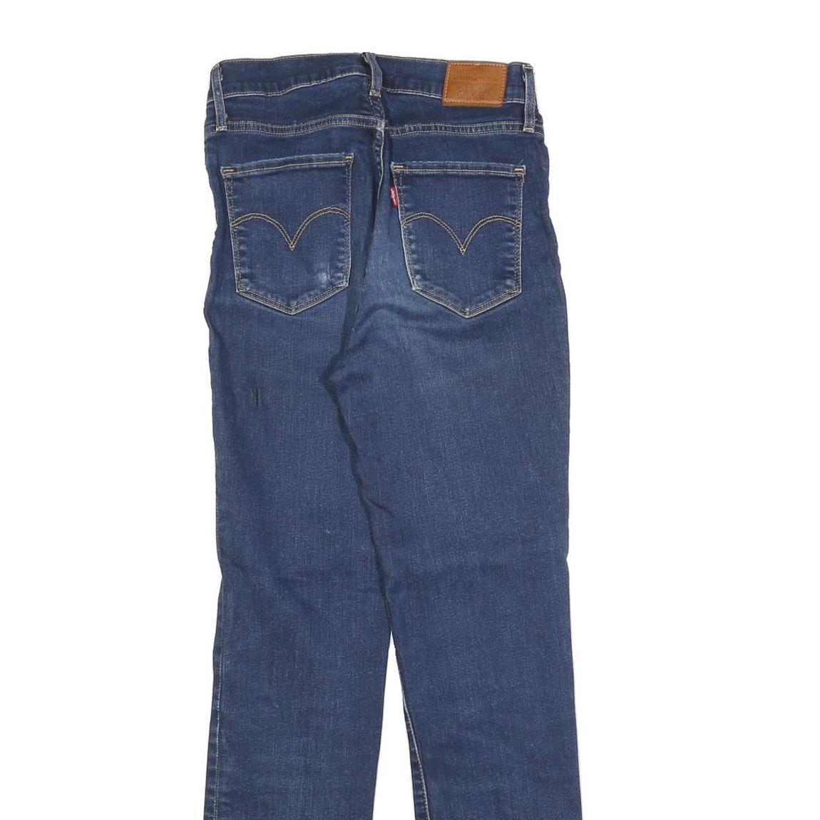 LEVI'S 724 Womens Slim Jeans Denim Medium W27 L30 Classic Cotton Blend Zip