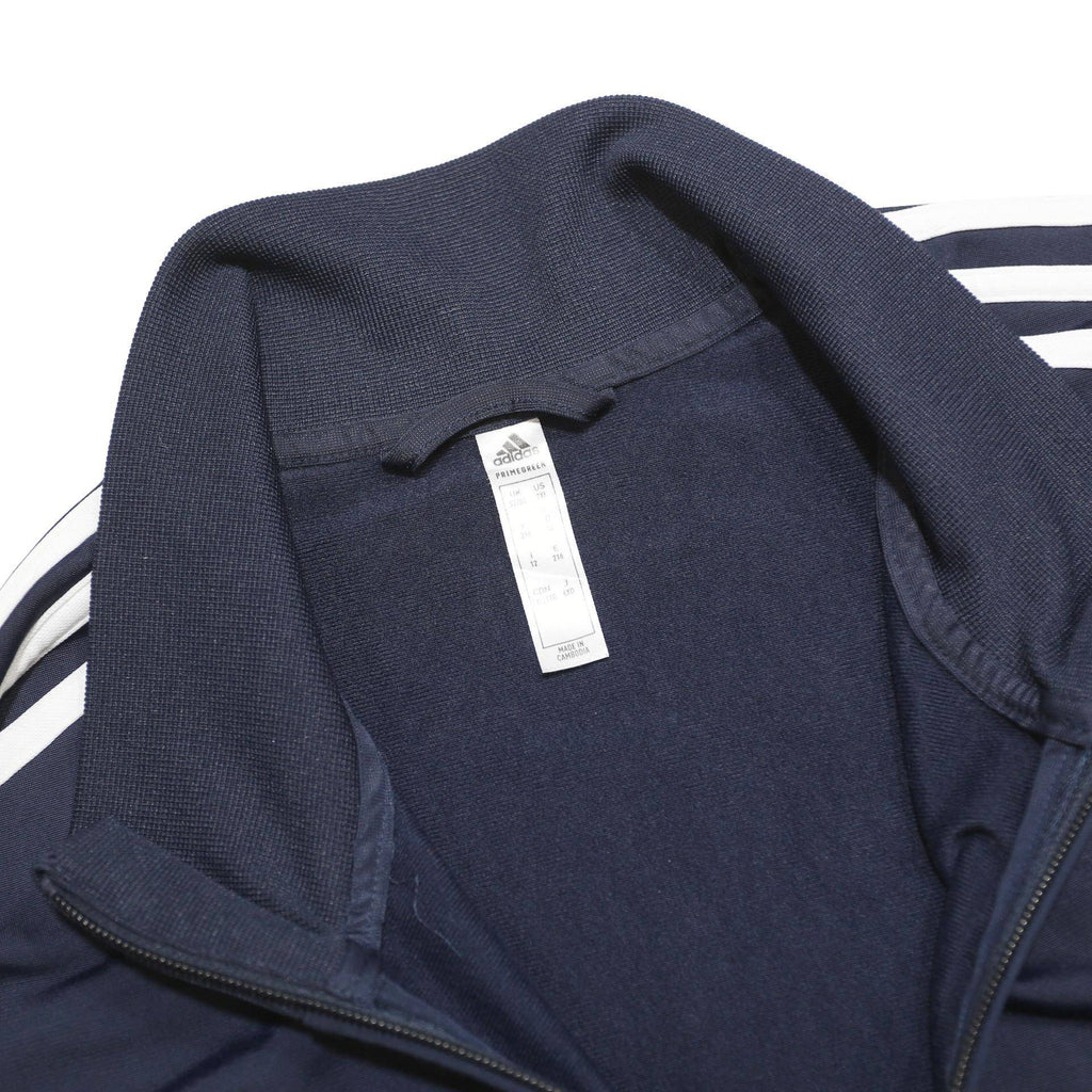 ADIDAS Mens Navy Blue Track Jacket 2XL Polyester Zip Athletic Sportswear