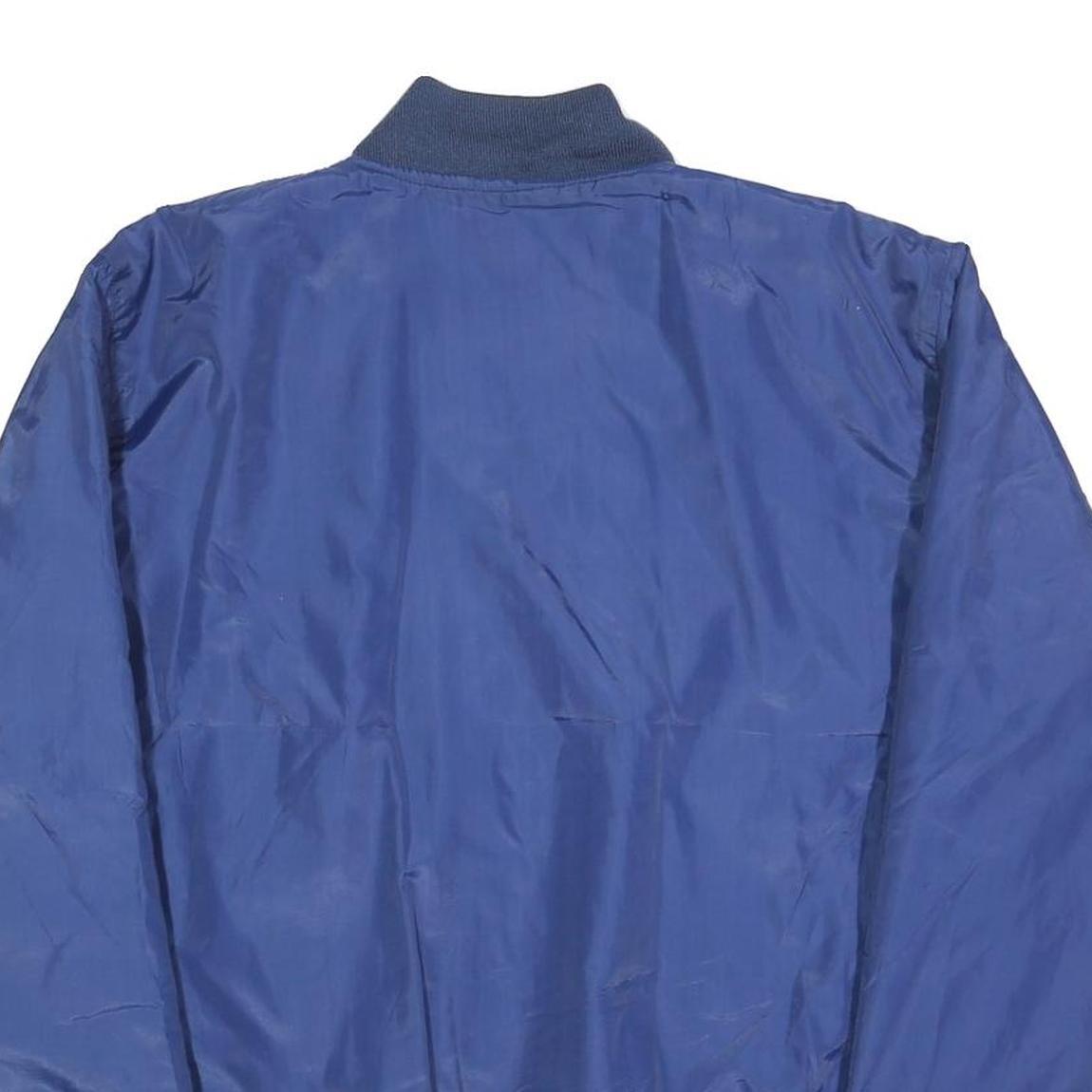 CABELA'S Mens Blue Bomber Jacket L Polyester Zip Plain Lightweight Outdoor