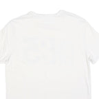TOMMY HILFIGER Mens White Graphic T-Shirt XL Short Sleeve Crew Neck Cotton