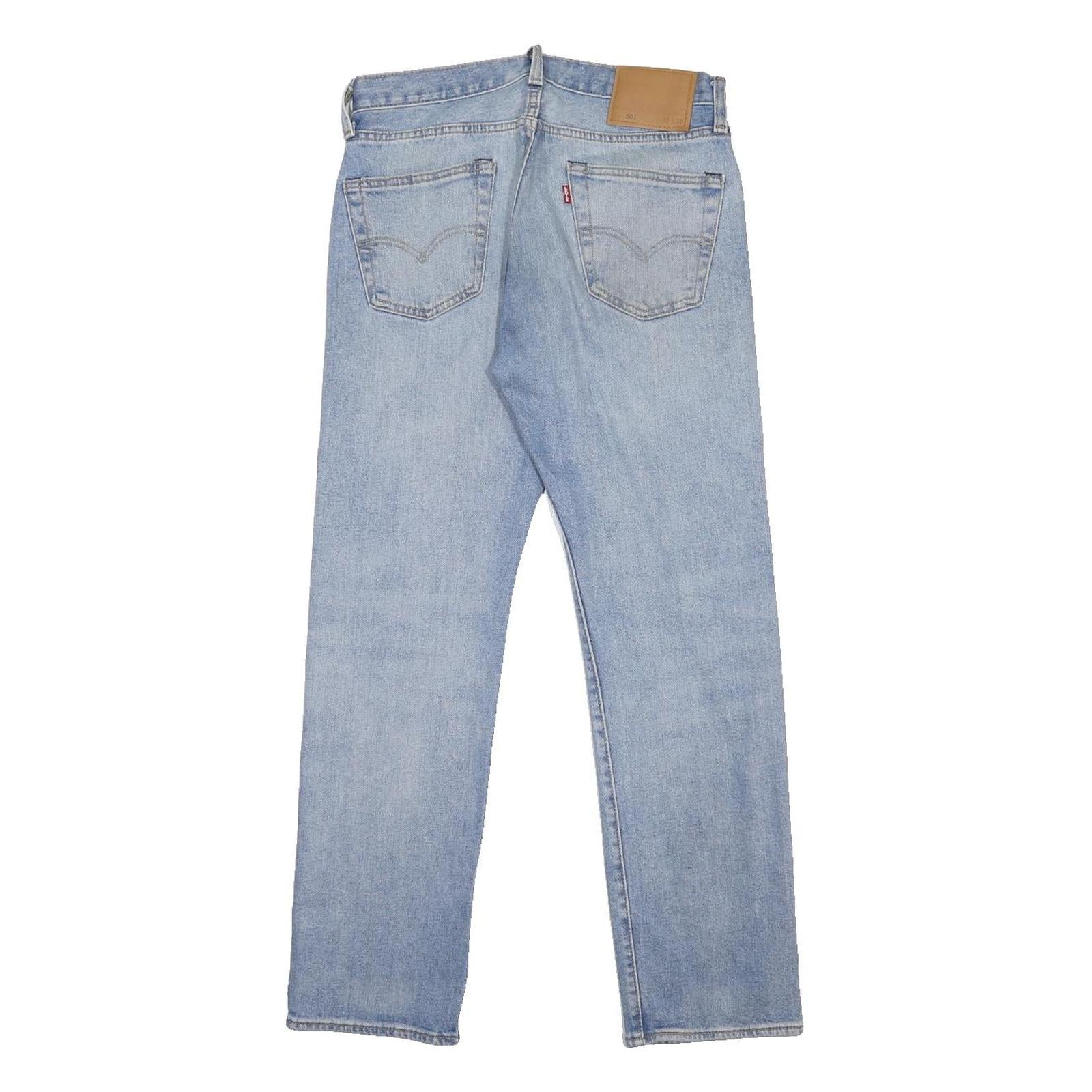 LEVI'S 501 BIG E Mens Jeans Blue Regular Straight Denim Light W30 L30 Classic