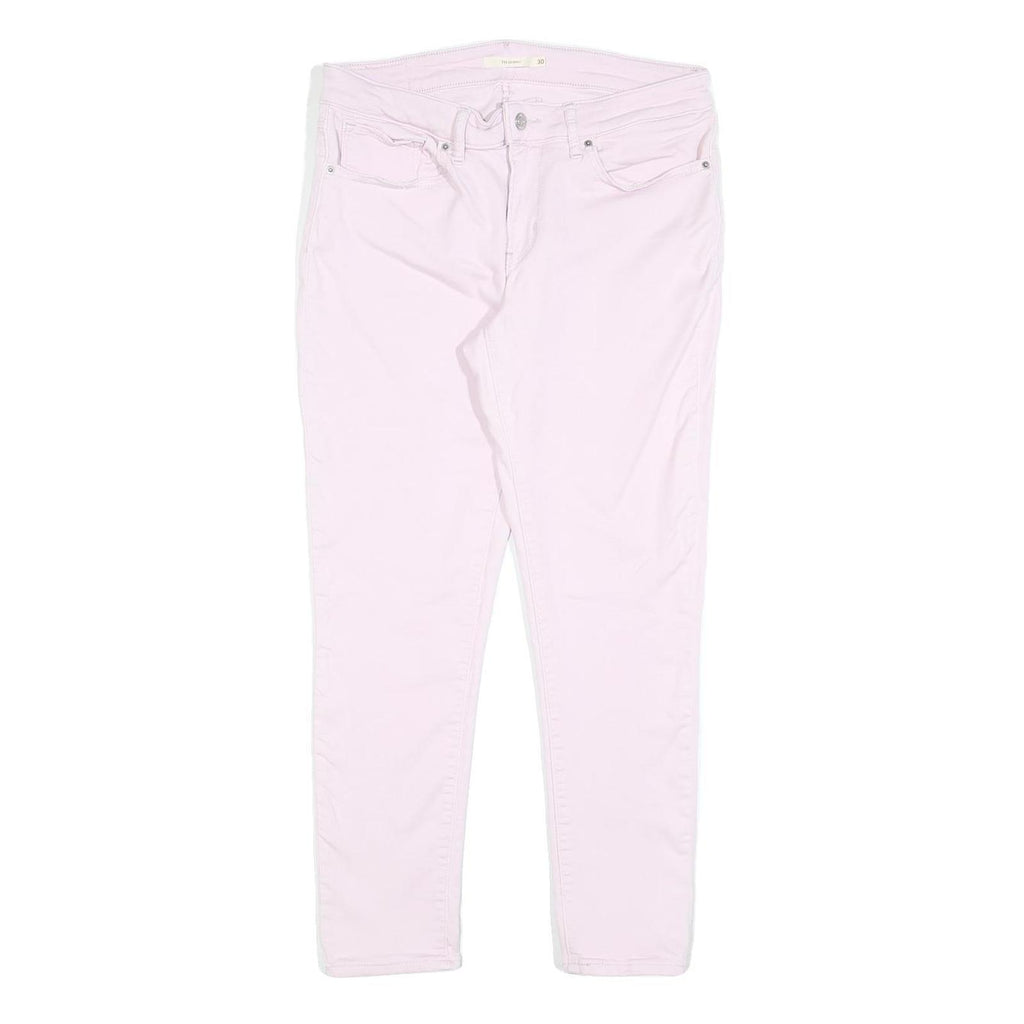 LEVI'S 711 Womens Jeans Pink Slim Skinny Denim W30 L28 Stretch Cotton Blend