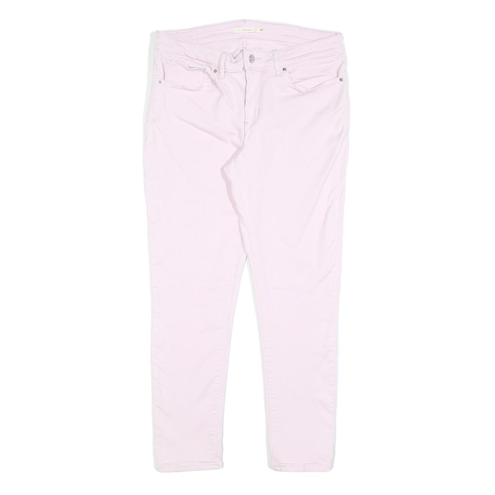 LEVI'S 711 Womens Jeans Pink Slim Skinny Denim W30 L28 Stretch Cotton Blend