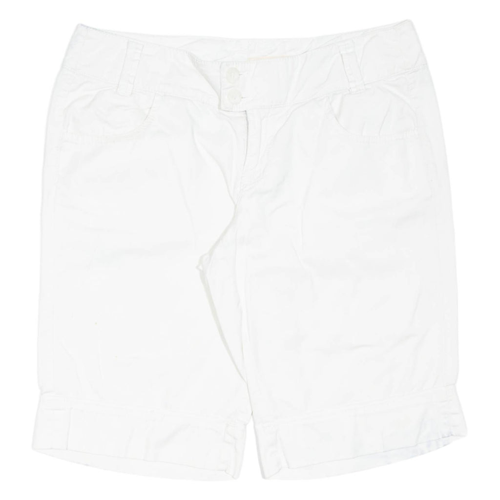 DKNY Womens Chino Shorts White Relaxed L W34