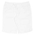 DKNY Womens Chino Shorts White Relaxed L W34