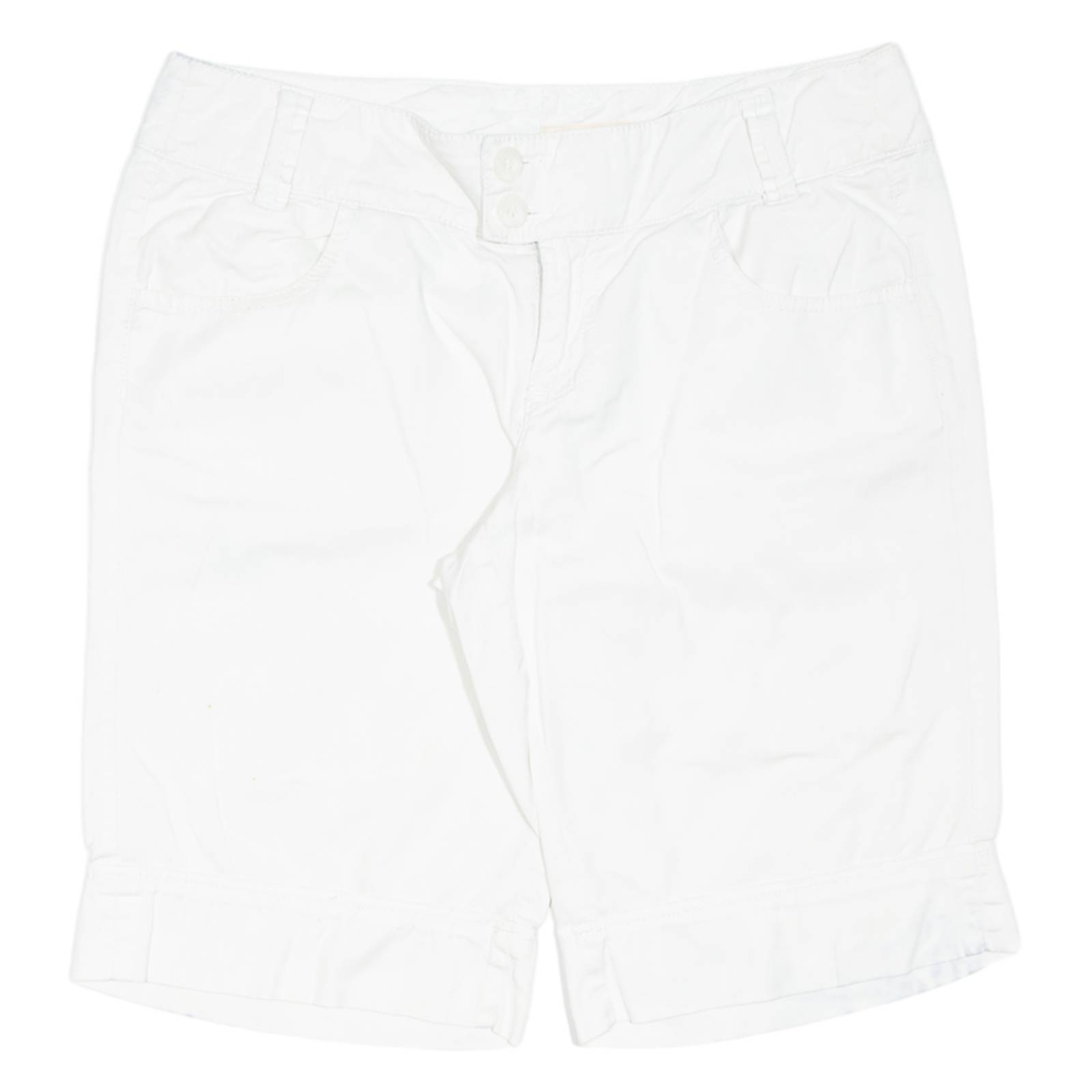 DKNY Womens Chino Shorts White Relaxed L W34