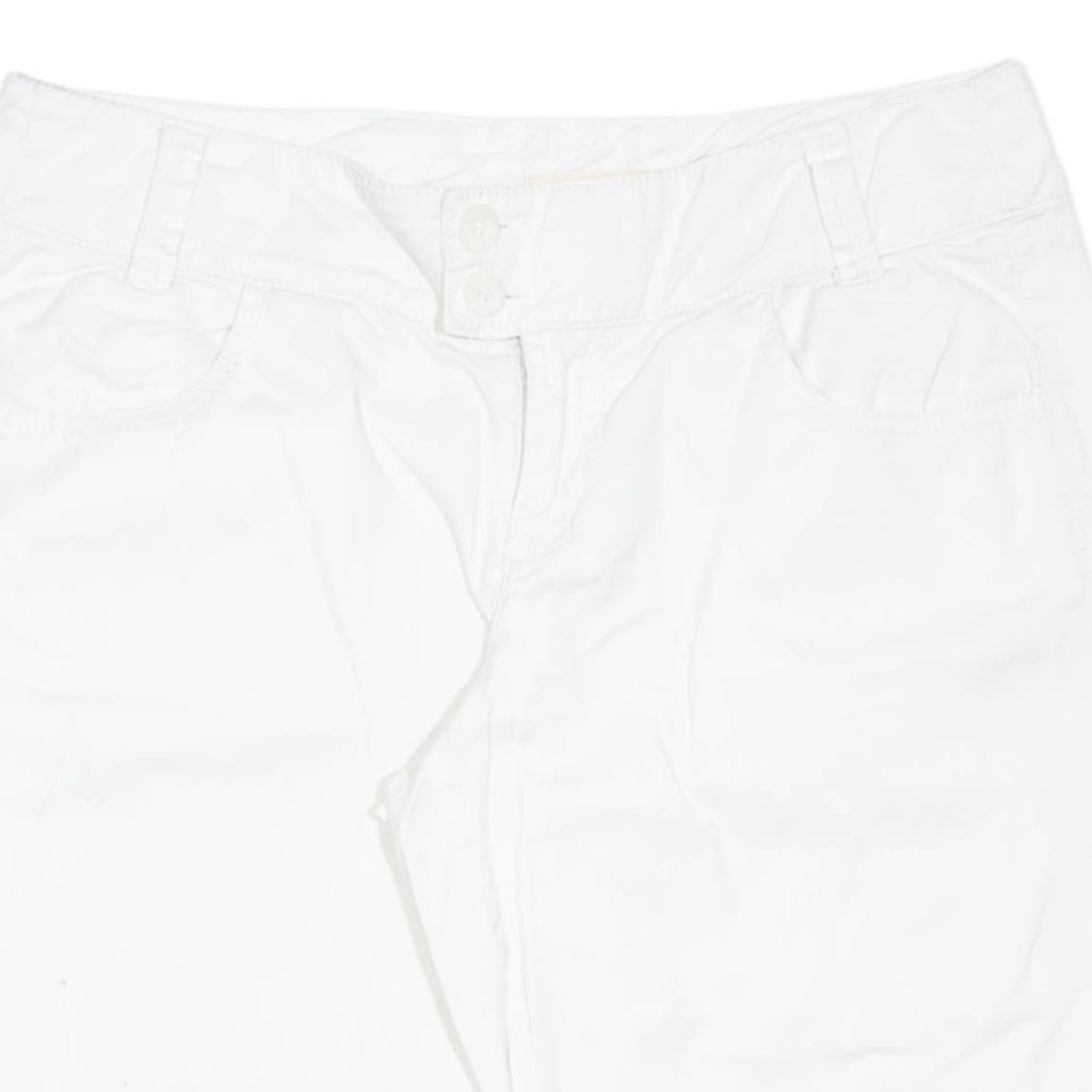 DKNY Womens Chino Shorts White Relaxed L W34