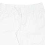 DKNY Womens Chino Shorts White Relaxed L W34