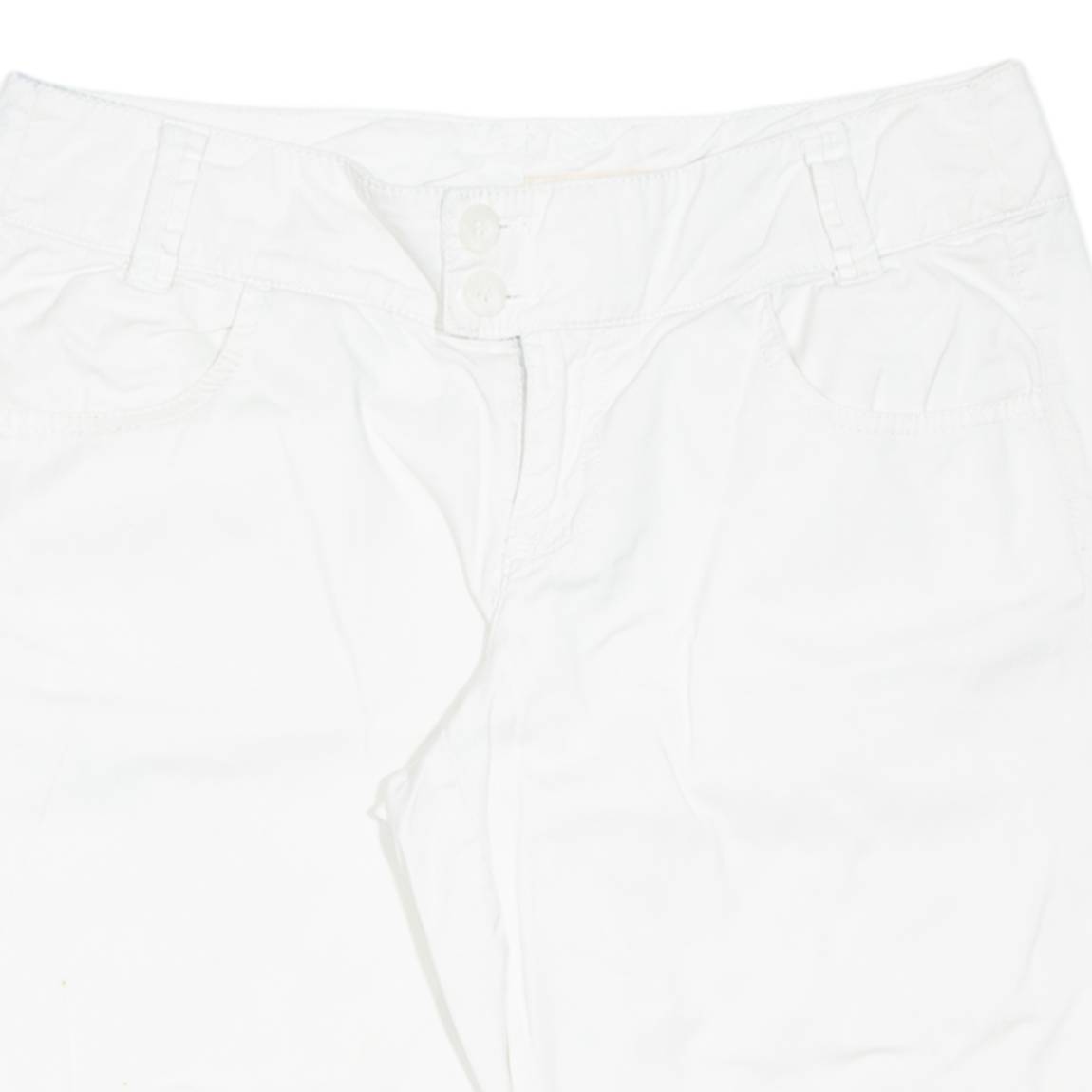 DKNY Womens Chino Shorts White Relaxed L W34