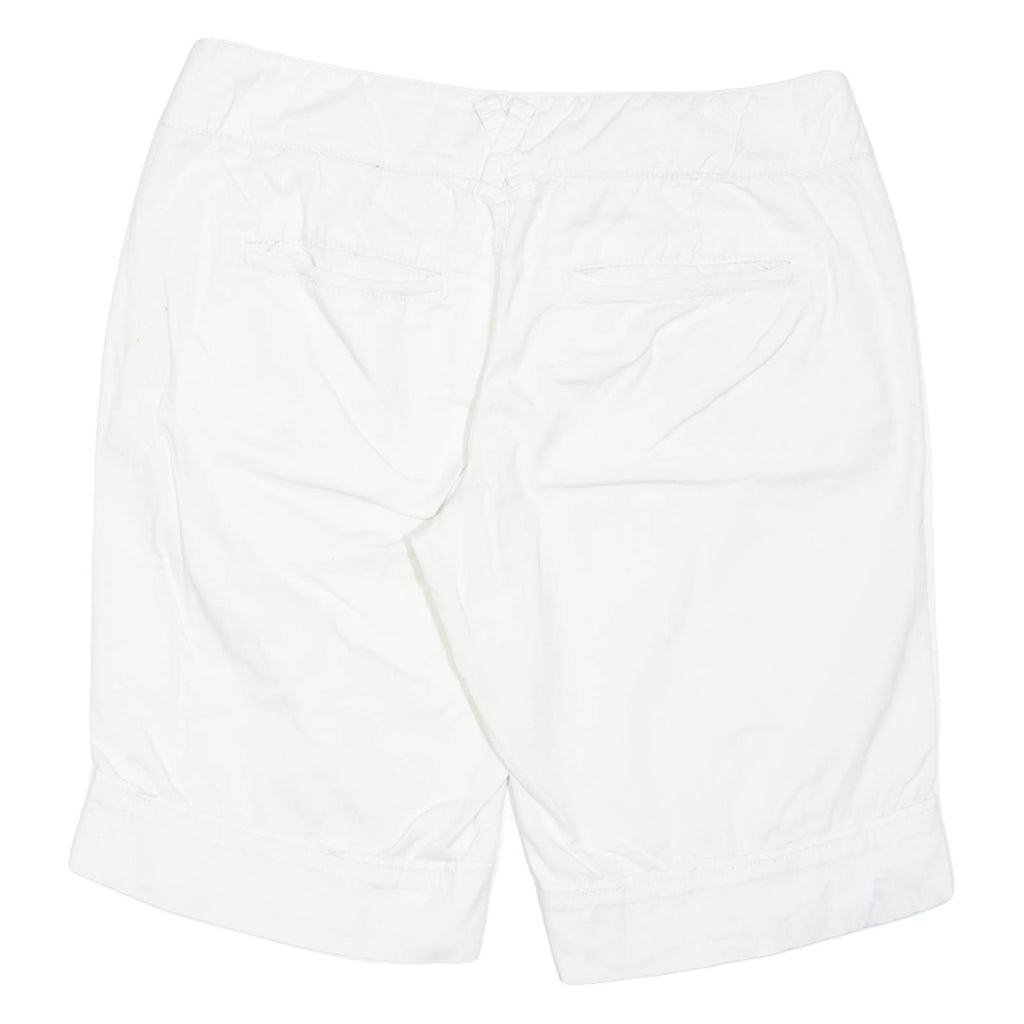 DKNY Womens Chino Shorts White Relaxed L W34
