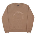 NEXT Womens Beige Athl Collective Cotton Blend Sweatshirt S Crew Neck Casual