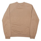 NEXT Womens Beige Athl Collective Cotton Blend Sweatshirt S Crew Neck Casual
