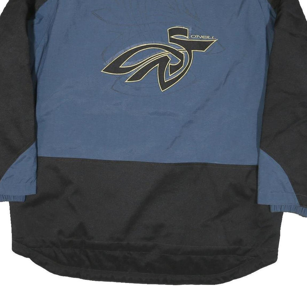 O'NEILL Mens Blue & Black Jacket M Polyester Blend Zip Outdoor Casual Sportswear