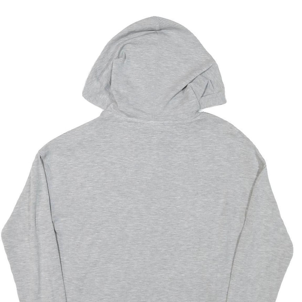 REEBOK Womens Grey Hoodie XS Lightweight Logo Pullover Sweatshirt