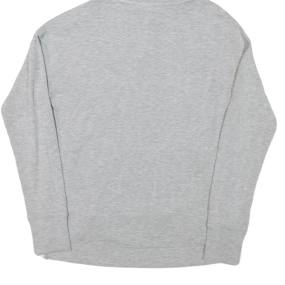 REEBOK Womens Grey Hoodie XS Lightweight Logo Pullover Sweatshirt