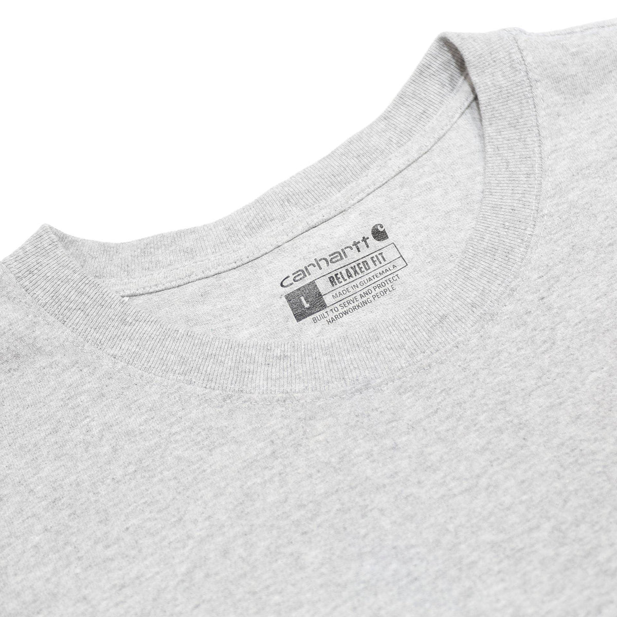CARHARTT Mens Grey Pocket T-Shirt L Short Sleeve Crew Neck Workwear Casual