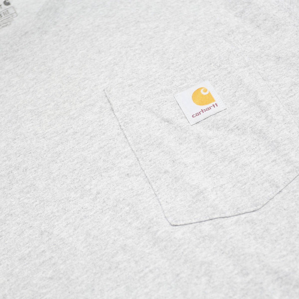 CARHARTT Mens Grey Pocket T-Shirt L Short Sleeve Crew Neck Workwear Casual