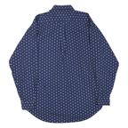 TOMMY HILFIGER Mens Blue & White Patterned Cotton Blend Shirt M Button-Down