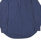 TOMMY HILFIGER Mens Blue & White Patterned Cotton Blend Shirt M Button-Down