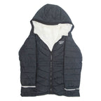 REEBOK Womens Parka Coat Black Hooded L