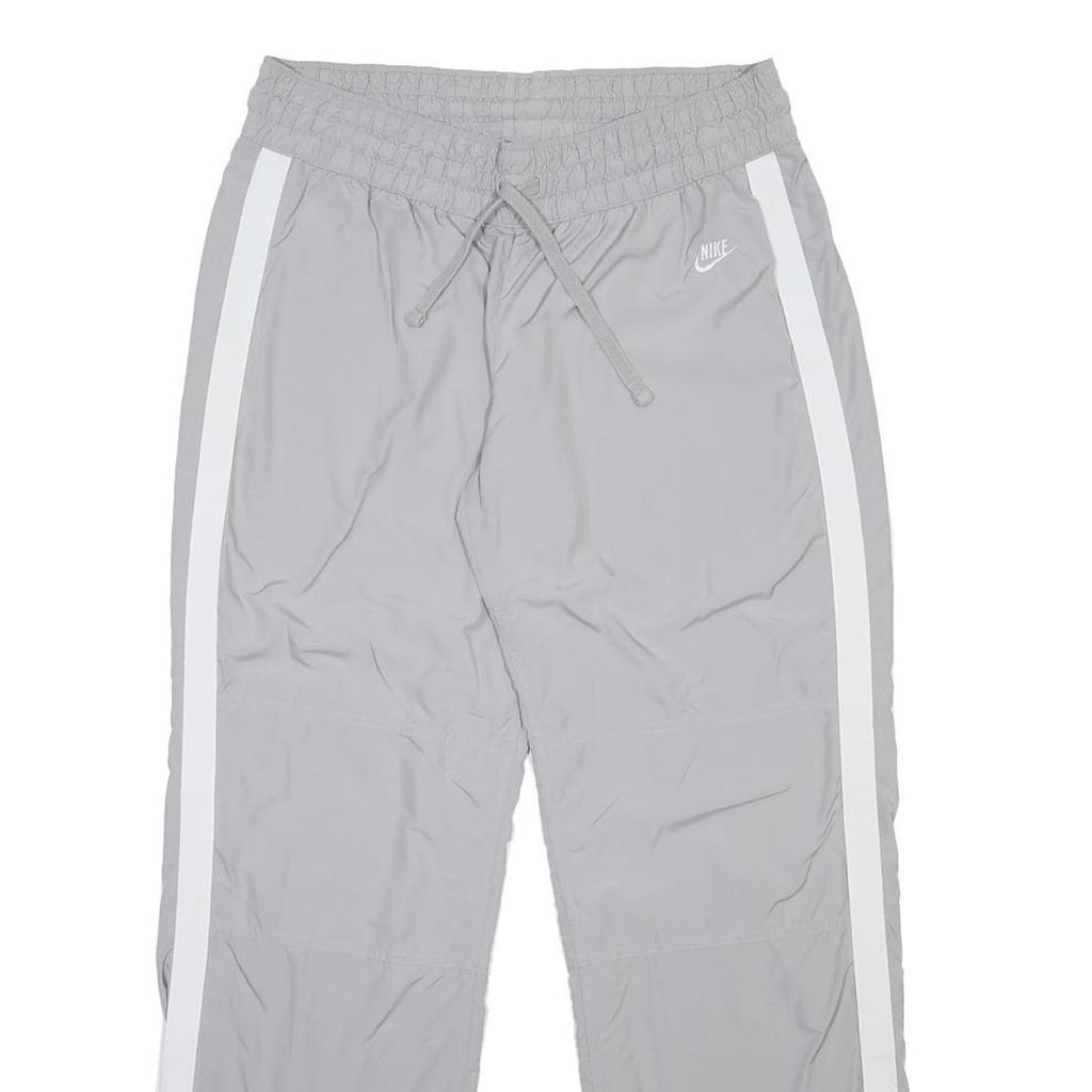 NIKE Womens Joggers Grey & White L W32 L31 Elastic Waist Drawstring Sport